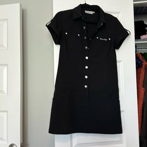 Daily Sports Scarlet Golf Tennis Dress Size: Medium Black
